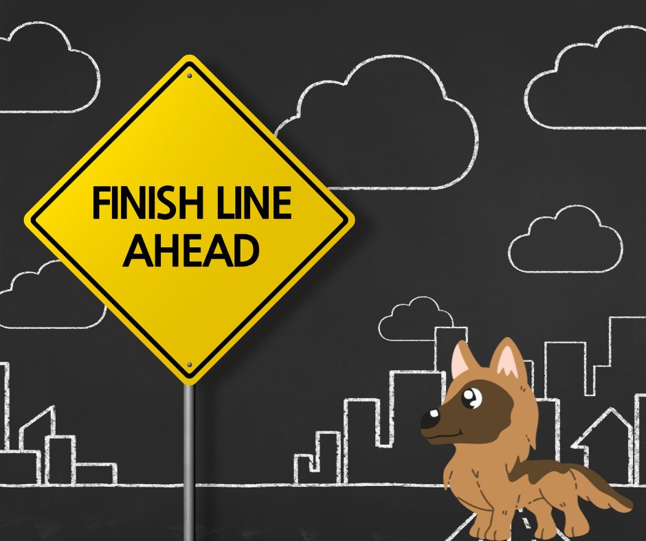 Finish line ahead